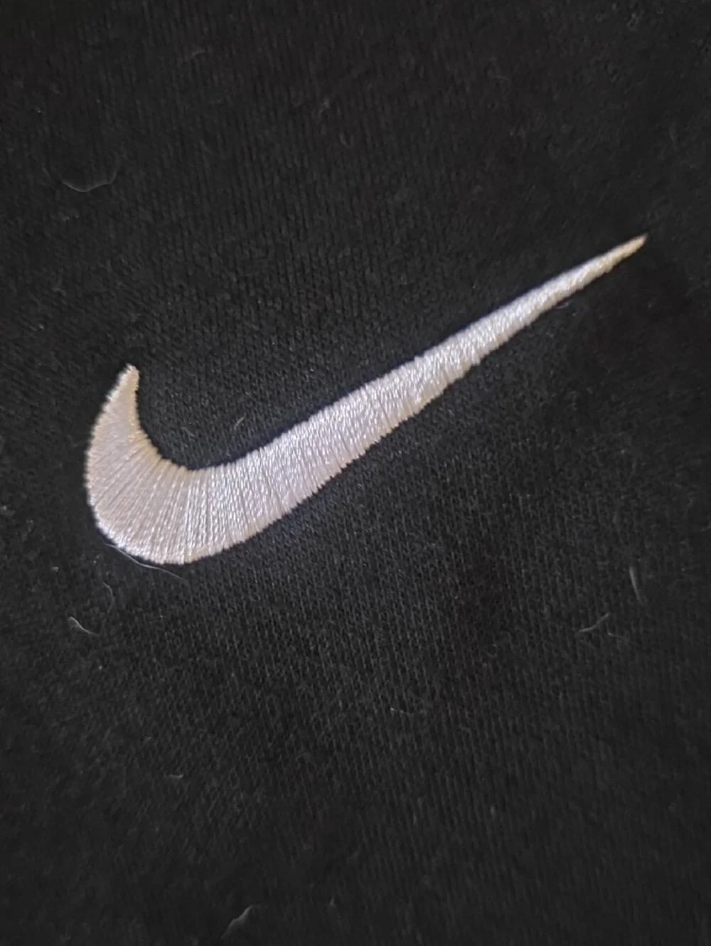 Nike Black Crewneck Sweatshirt with White Swoosh